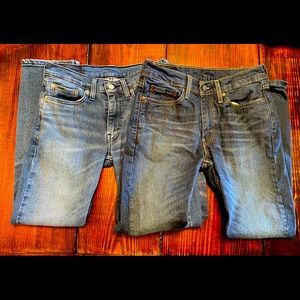 2 pair mens’ Levis 514 size 29 x 30